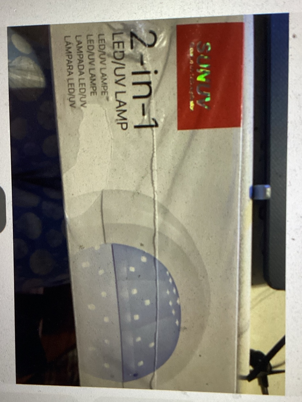 2-in-1 LED/UV Lamp - White